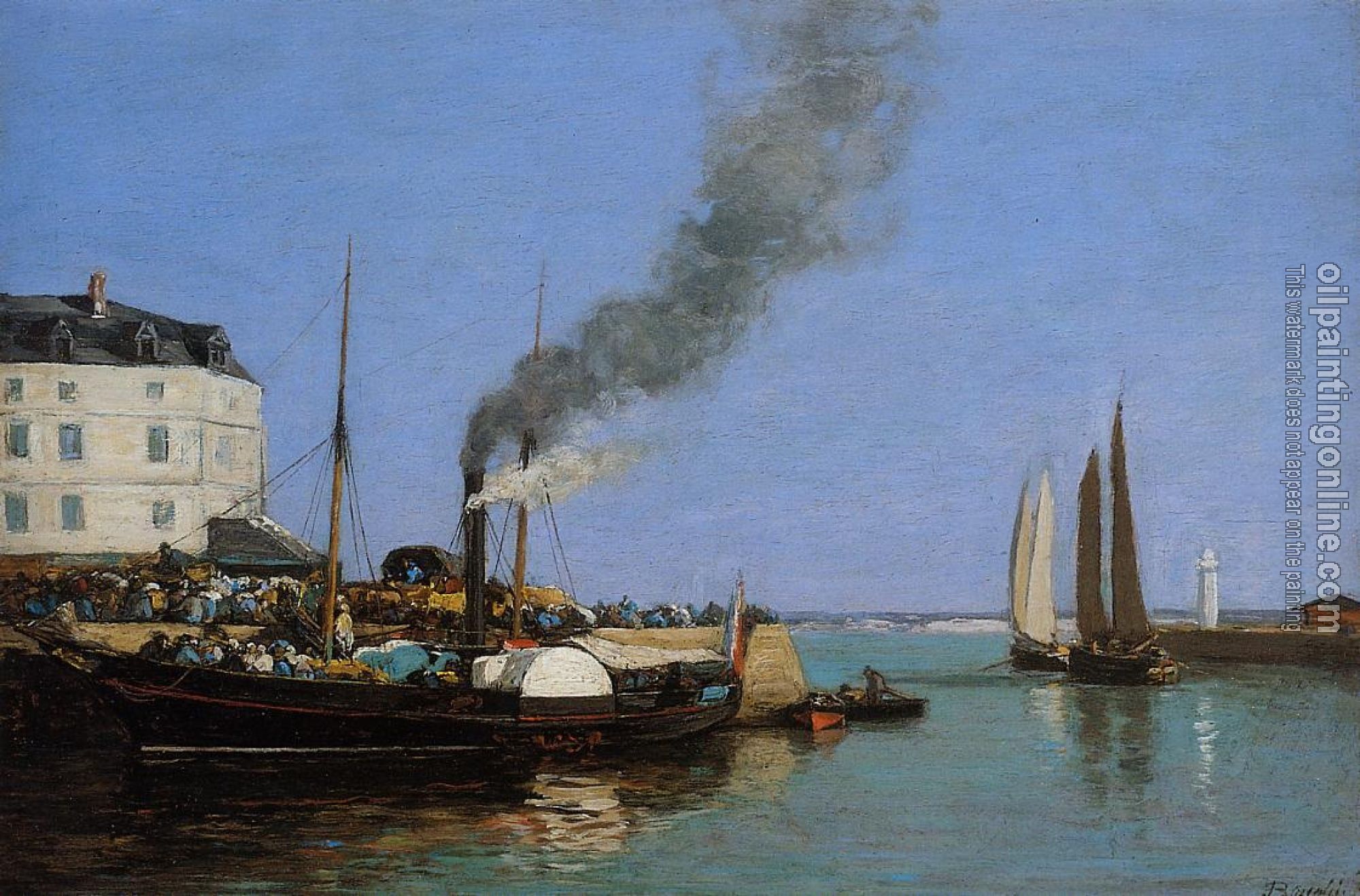 Boudin, Eugene - Honfleur, the Jetty